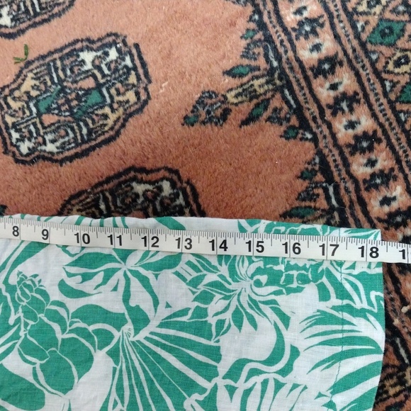 Nicole Miller 100% Linen Floral Top Women's Size 2X - Picture 7 of 7